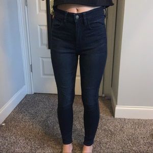 AE dark wash skinny jeans